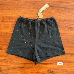 SKIMS Outdoor Rhinestone Shorts in Washed Onyx Size XS NWT Sold Out